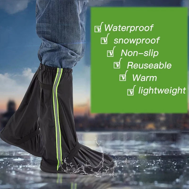 Hot Waterproof Shoe Covers,1 Pair Reusable Non-Slip Snow Rain Shoe Covers,Rain Gear For Hiking Fishing Camping Sports
Hot Waterproof Shoe Covers,1 Pair Reusable Non-Slip Snow Rain Shoe Covers,Rain Gear For Hiking Fishing Camping Sports