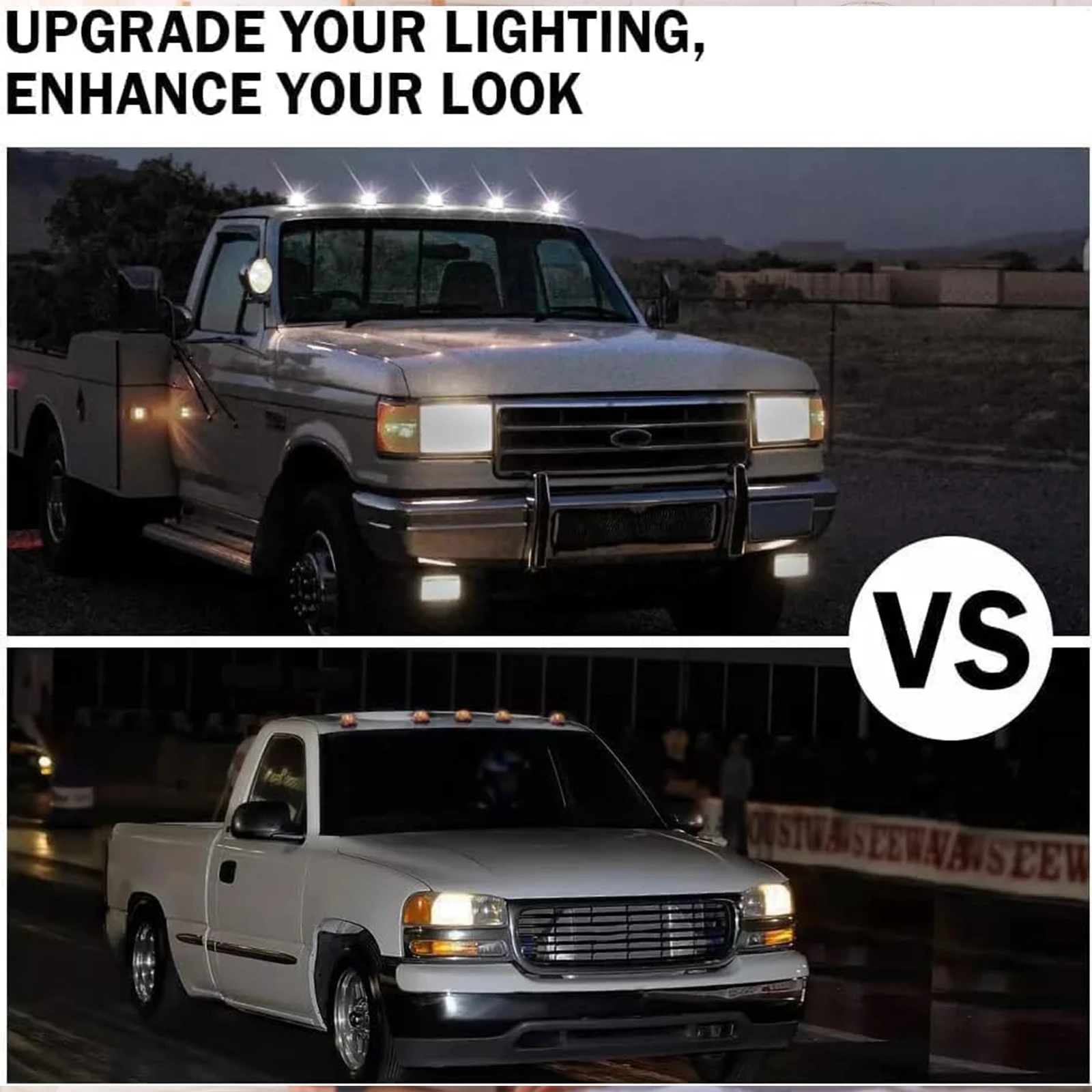 5pcs Solar-Powered Truck Cab LED Lights Waterproof 16 LEDs Solar Powered Wireless Roof Cab Marker Lights for Truck Pickup Roof
5pcs Solar-Powered Truck Cab LED Lights Waterproof 16 LEDs Solar Powered Wireless Roof Cab Marker Lights for Truck Pickup Roof