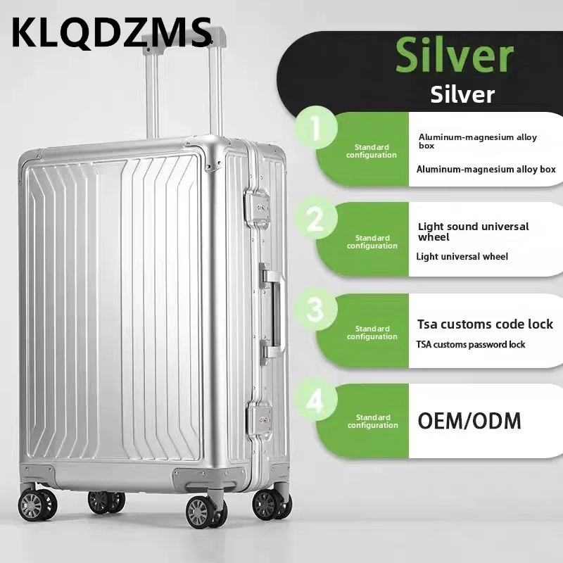 KLQDZMS 20 Inch Cabin Suitcase Business Boarding Box 28 Inch All Aluminum Magnesium Alloy Trolley Case Carry-on Travel Luggage
KLQDZMS 20 Inch Cabin Suitcase Business Boarding Box 28 Inch All Aluminum Magnesium Alloy Trolley Case Carry-on Travel Luggage