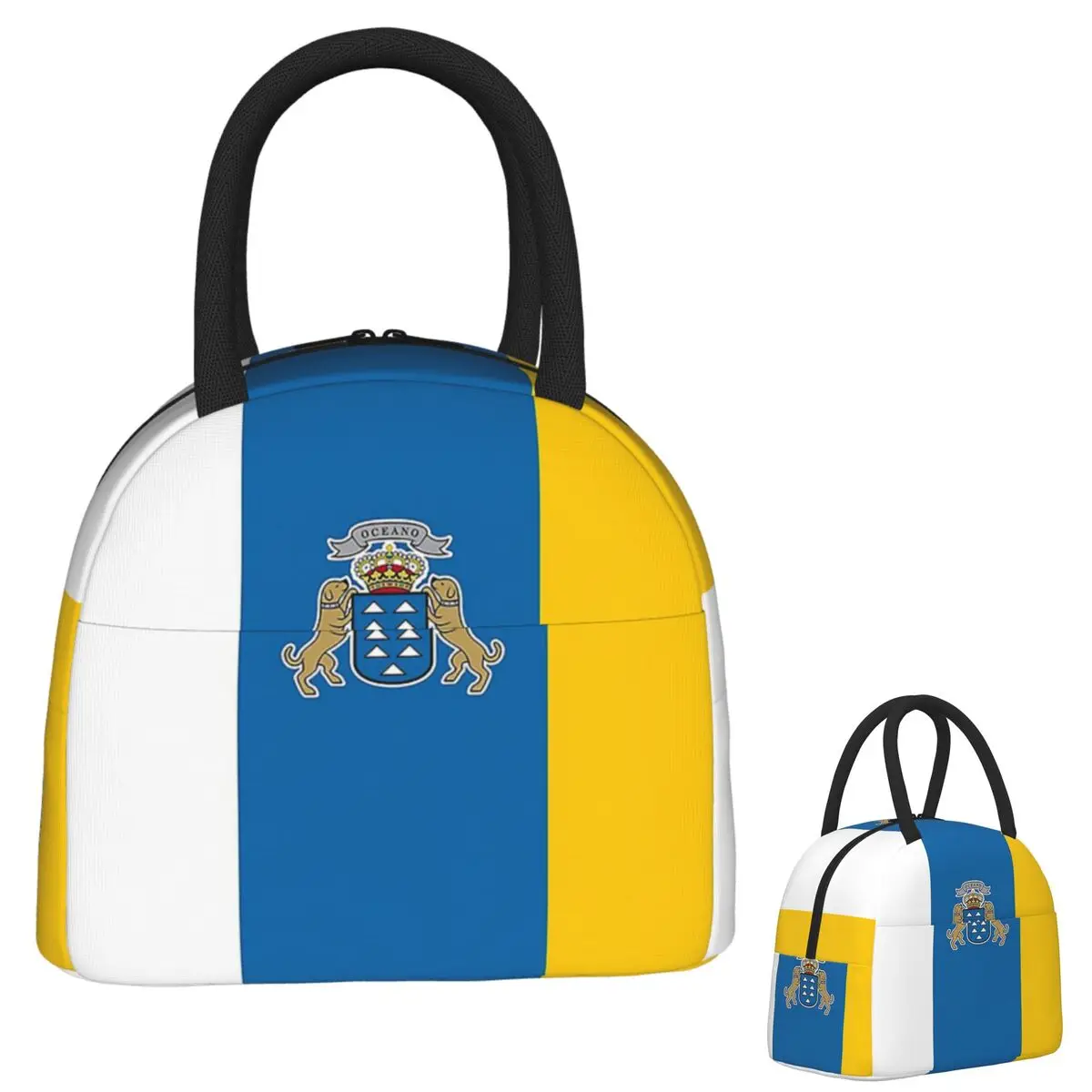 Spain Flag Oceano Canary Islands Lunch Bags Insulated Bento Box Waterproof Lunch Tote Picnic Bags Cooler Bag for Woman Student
Spain Flag Oceano Canary Islands Lunch Bags Insulated Bento Box Waterproof Lunch Tote Picnic Bags Cooler Bag for Woman Student