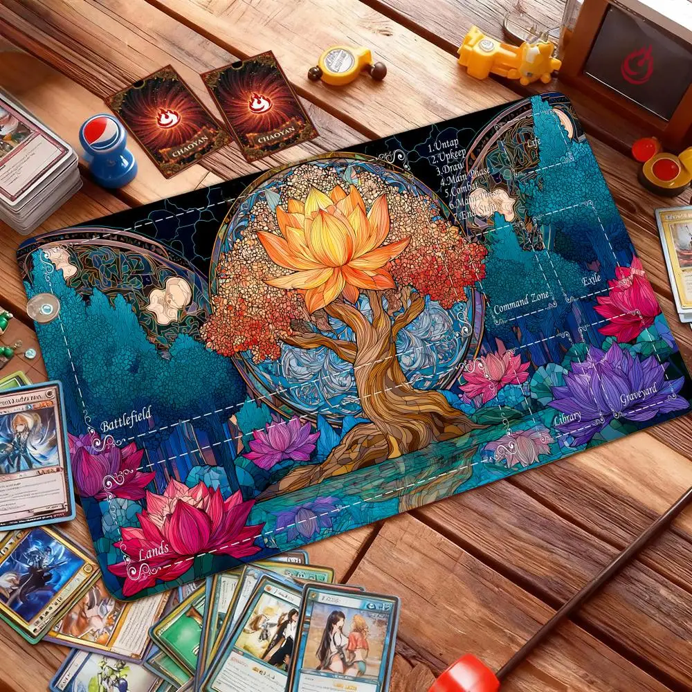 Giant Lotus Tree of Life Magic Card Battle Mat MTG Playmat Anti-slip Base 35X60CM gathering gaming mats Board Game Mat for TCG
Giant Lotus Tree of Life Magic Card Battle Mat MTG Playmat Anti-slip Base 35X60CM gathering gaming mats Board Game Mat for TCG