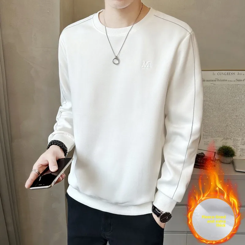 Trendy round Ne Heavyweight Hoodie Men's Autumn Winter Fce Long Sve Inner Wear Base irt 2023 New Sle Versatile Top
Trendy round Ne Heavyweight Hoodie Men's Autumn Winter Fce Long Sve Inner Wear Base irt 2023 New Sle Versatile Top