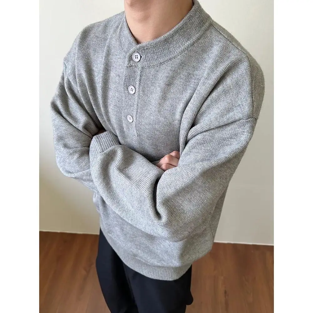 Men's ey Knitted Sweater Long Sve Henry Collar Inner Wear Lazy Sle Winter Faionable Loose Fit Comfortable Polyester
Men's ey Knitted Sweater Long Sve Henry Collar Inner Wear Lazy Sle Winter Faionable Loose Fit Comfortable Polyester