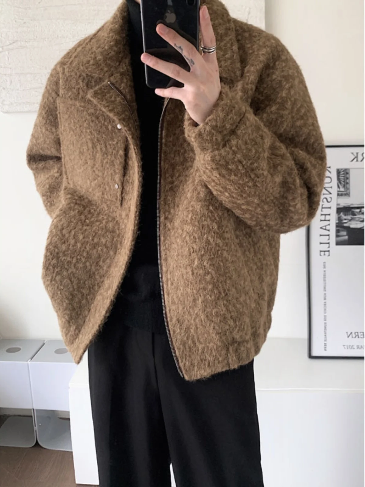 Bury ort Thiened Woolen Coat Men's Winter Faion Brand High-End Feelings Youthful Sle Windbreaker Jaet Coat
Bury ort Thiened Woolen Coat Men's Winter Faion Brand High-End Feelings Youthful Sle Windbreaker Jaet Coat