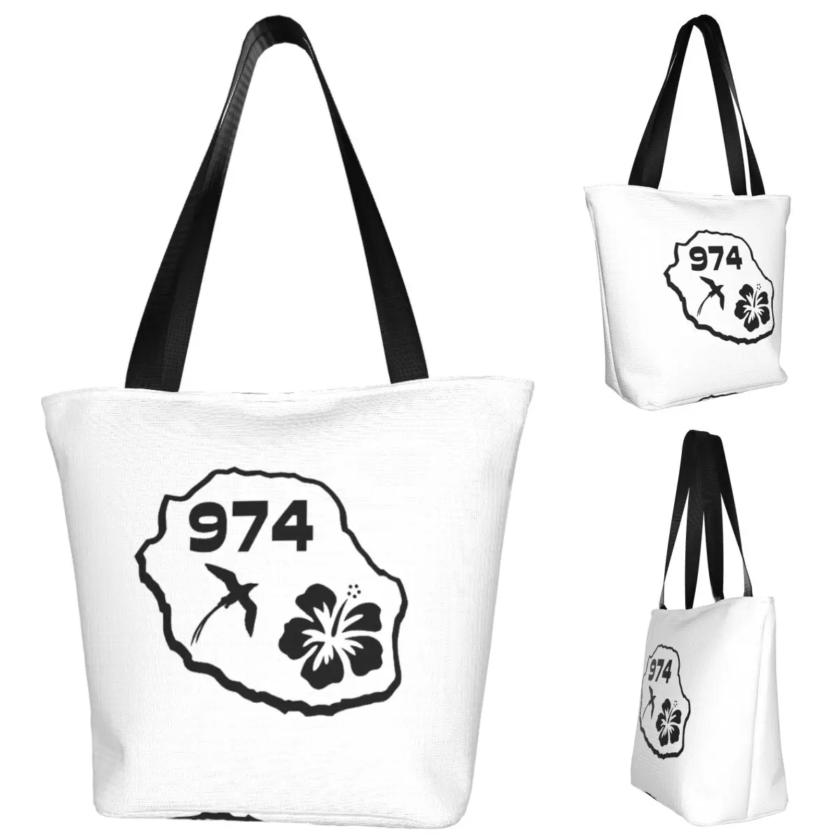 974 Reunion Island Shopping Tote Bag Canvas Large Capacity Shoulder Bags Shopper Grocery Handbag for Women
974 Reunion Island Shopping Tote Bag Canvas Large Capacity Shoulder Bags Shopper Grocery Handbag for Women