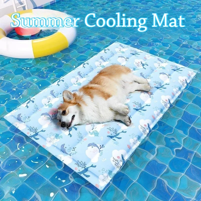 Summer Cooling Mat for Dogs, Self Cooling Pad for Small Medium Large Dogs Cats, Sleep Bed Pet Bed Blanket for Kennel Sofa Floor
Summer Cooling Mat for Dogs, Self Cooling Pad for Small Medium Large Dogs Cats, Sleep Bed Pet Bed Blanket for Kennel Sofa Floor
