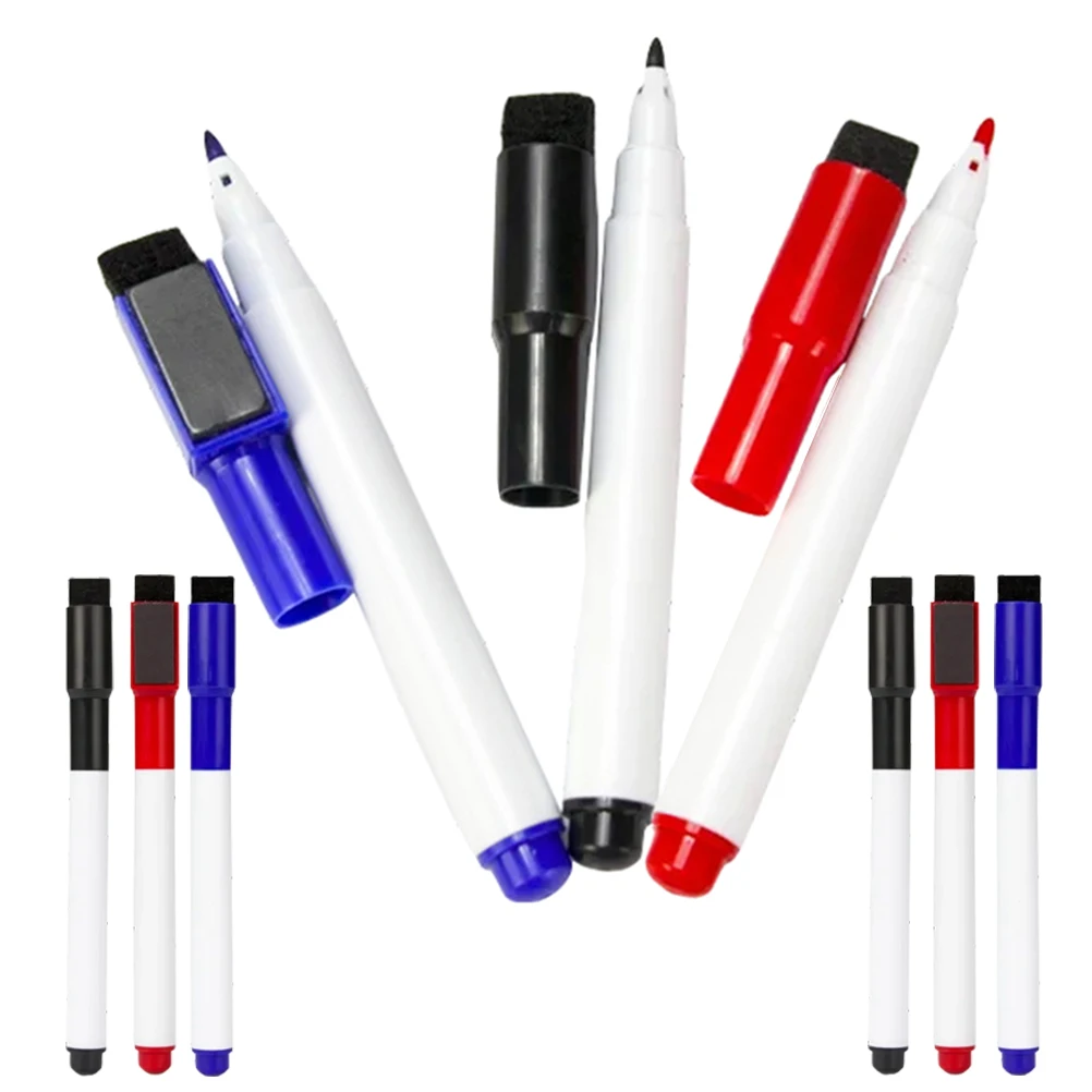 9pcs Magnetic Whiteboard Pens Dry Erase Markers Fine Tip Red Blue Black Colors Long Lasting Smooth Writing School Office
9pcs Magnetic Whiteboard Pens Dry Erase Markers Fine Tip Red Blue Black Colors Long Lasting Smooth Writing School Office