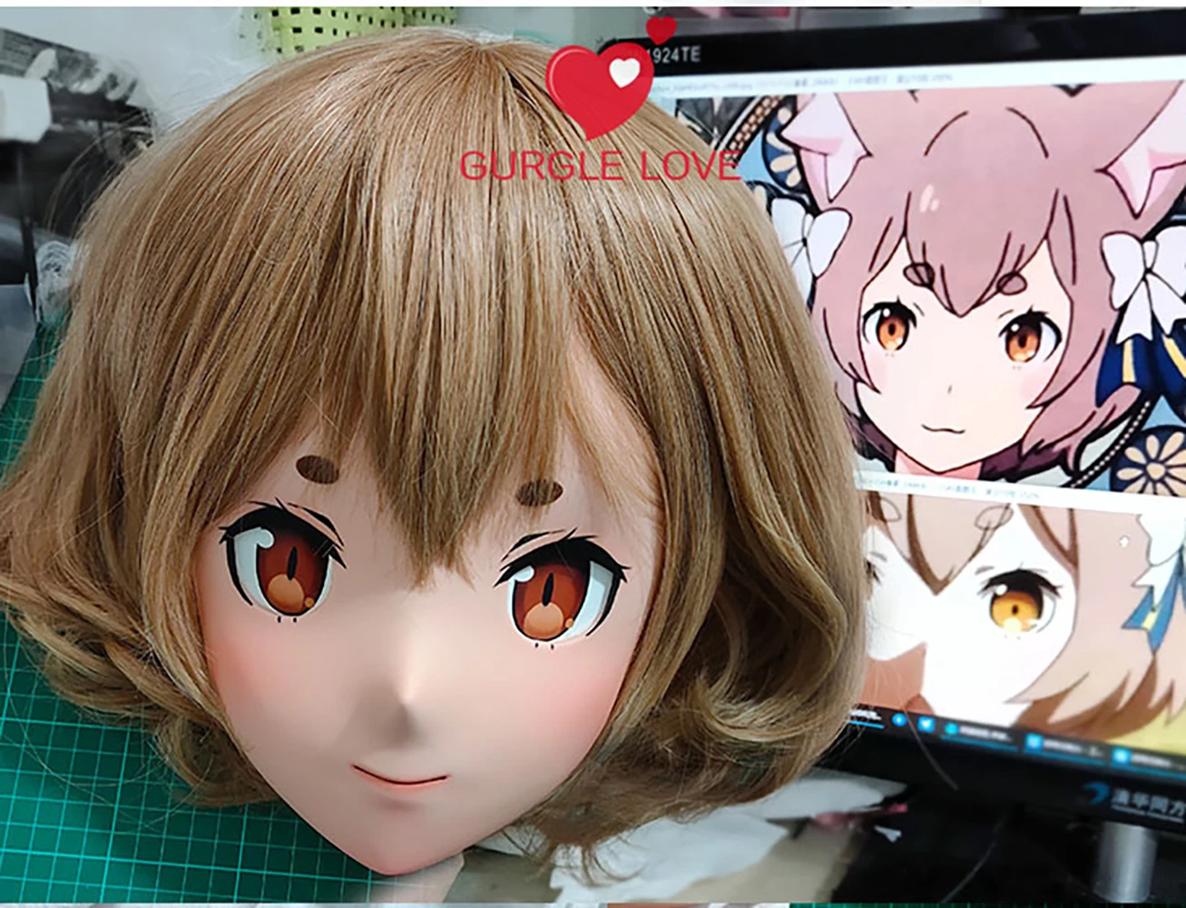 (GLA15)Customize Character Female Girl Resin Half Head Crossdress Cosplay Japanese Anime Role Kigurumi Mask With Eyes And Wig
(GLA15)Customize Character Female Girl Resin Half Head Crossdress Cosplay Japanese Anime Role Kigurumi Mask With Eyes And Wig