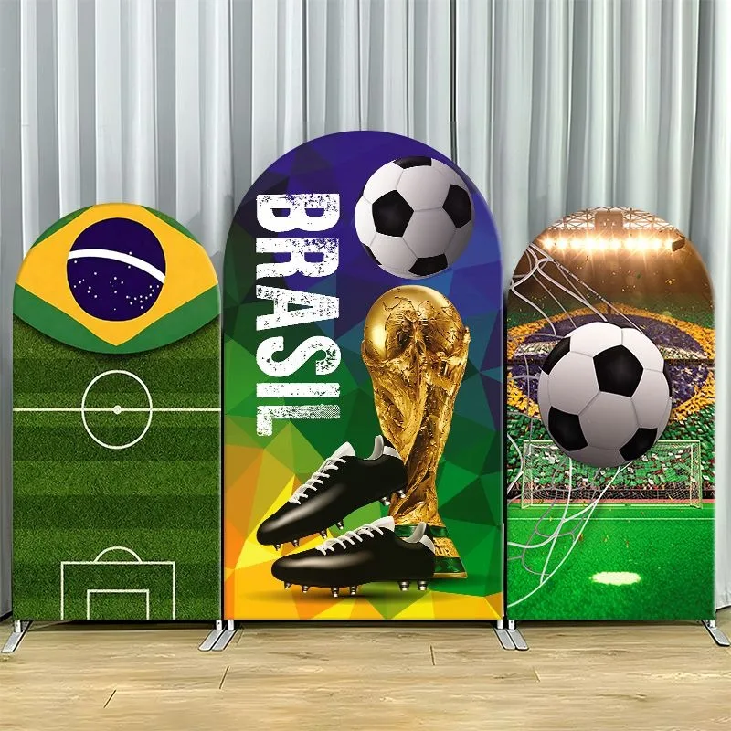 Arch Backdrop Cover Single Side Brazil Football Gold Cup Soccer Balls Boots Party Decoration Photo Booth Background Event Props
Arch Backdrop Cover Single Side Brazil Football Gold Cup Soccer Balls Boots Party Decoration Photo Booth Background Event Props