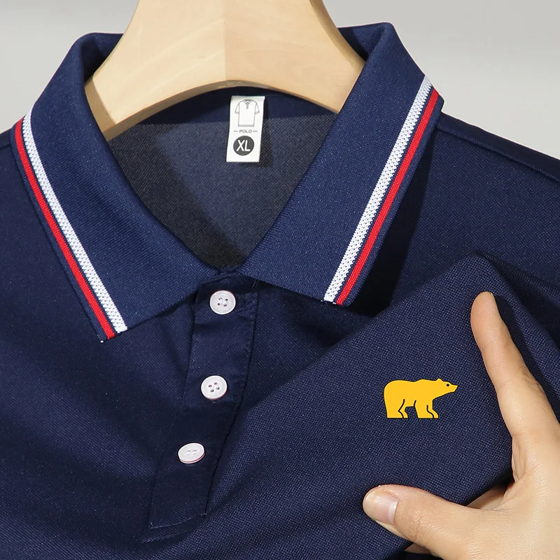 Summer trend POLO shirt Embroidered men's lapel T-shirt Fashion business casual breathable sports short sleeve T-shirt
Summer trend POLO shirt Embroidered men's lapel T-shirt Fashion business casual breathable sports short sleeve T-shirt