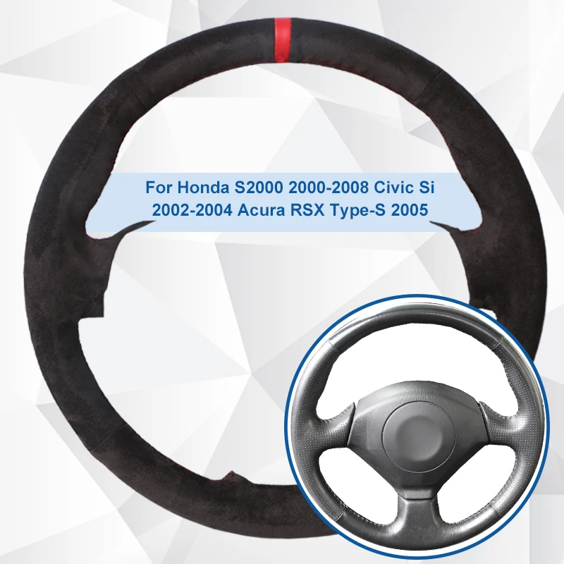Автомобильный чехол на руль для Honda S2000 2000-2008 Civic Si 2002-2004 Acura RSX Type-S 2005, нескользящий замшевый кожаный чехол на руль
Автомобильный чехол на руль для Honda S2000 2000-2008 Civic Si 2002-2004 Acura RSX Type-S 2005, нескользящий замшевый кожаный чехол на руль