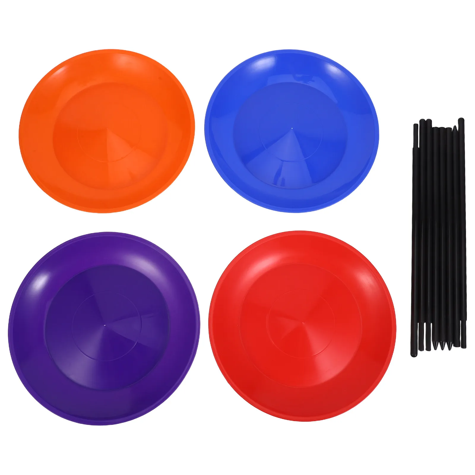 4pcs Rotating Circus Plates: Colorful Plastic Spinning Plate Set With Detachable Sticks For Kids Juggling Game Beginners Circus
4pcs Rotating Circus Plates: Colorful Plastic Spinning Plate Set With Detachable Sticks For Kids Juggling Game Beginners Circus