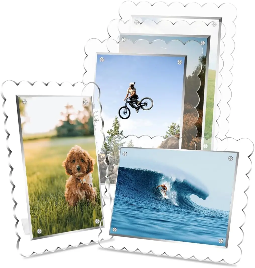5 Pa Acrylic Picture Frame 5X7 Magnetic Scalloped P Frames Vertical And Horizontal Free Standing Desktop Display (5)
5 Pa Acrylic Picture Frame 5X7 Magnetic Scalloped P Frames Vertical And Horizontal Free Standing Desktop Display (5)