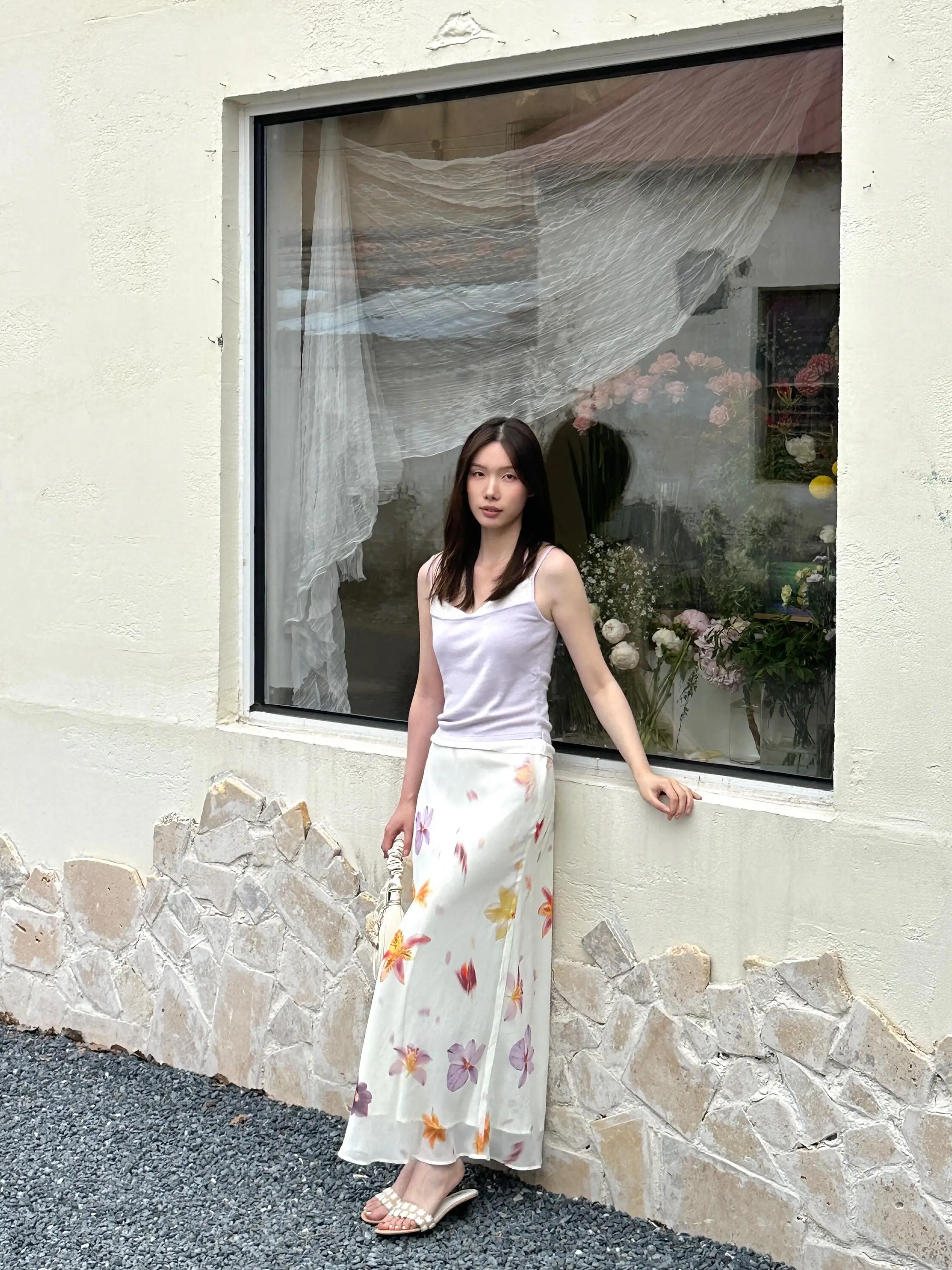 Elegant High Waist Purple Long Skirt Elastic Waist Chiffon High Waist Wrap Body Floral Vacation Style Summer A-Line Skirt
Elegant High Waist Purple Long Skirt Elastic Waist Chiffon High Waist Wrap Body Floral Vacation Style Summer A-Line Skirt