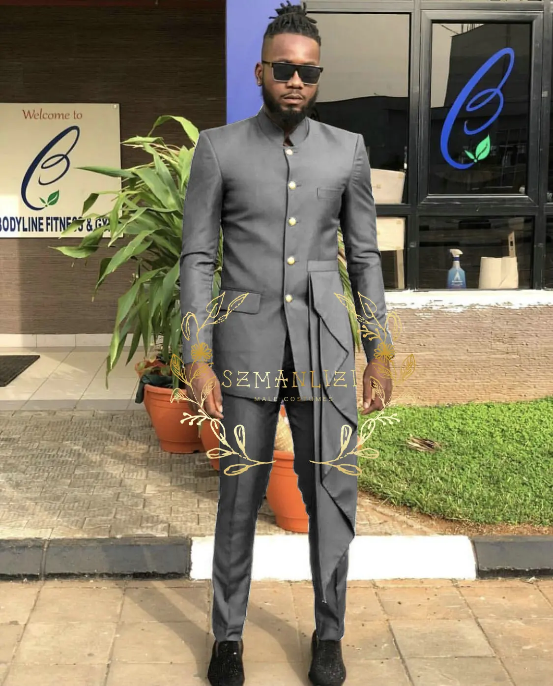 Blazer Sets Men's Suit African Style 2 Piece Formal Light Grey Stand Collar Wedding Elegant Men Groom Tuxedo Party Jacket Pants
Blazer Sets Men's Suit African Style 2 Piece Formal Light Grey Stand Collar Wedding Elegant Men Groom Tuxedo Party Jacket Pants