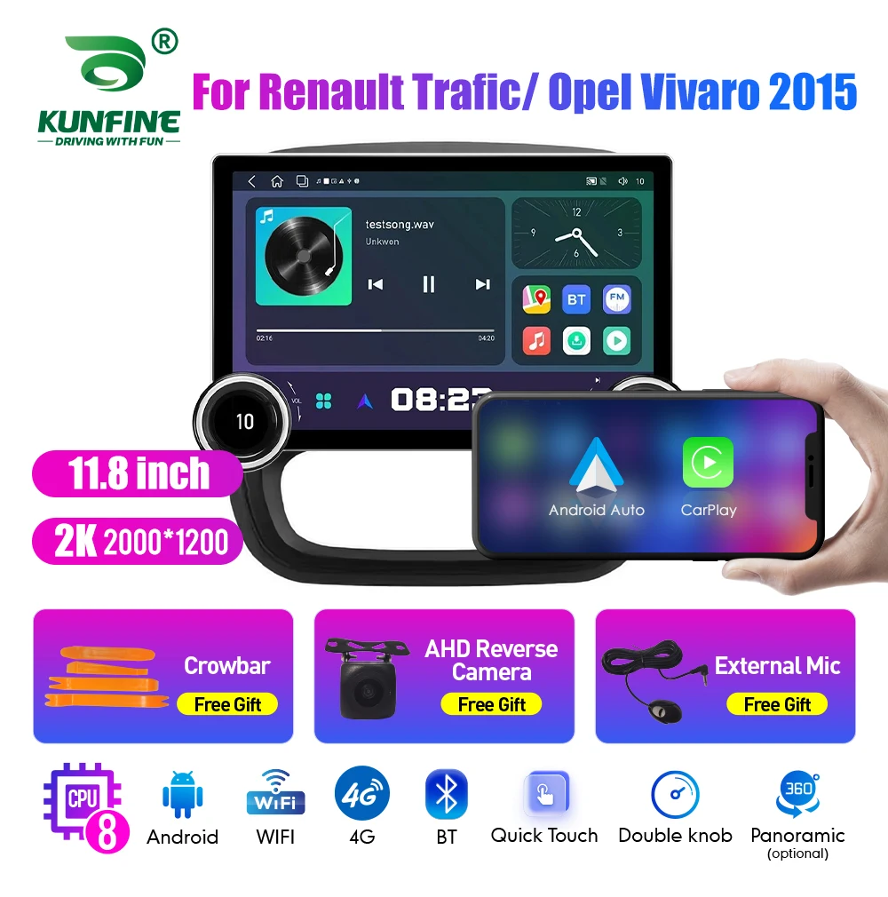 11.8 Inch 2K Double Knobs 2 Din Car Radio For Honda Trafic Vivaro 2015Car Radio DVD Multimedia Video Player Android Auto Carplay
11.8 Inch 2K Double Knobs 2 Din Car Radio For Honda Trafic Vivaro 2015Car Radio DVD Multimedia Video Player Android Auto Carplay