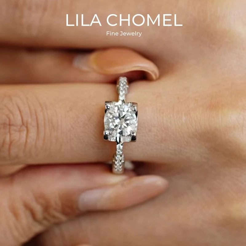Girl Valentine's Day 18K White Gold Women Wedding Band 0.5/1/2CT Moissanite Diamond Wife PT950 Birthday Gift Fine Jewelry Rings
Girl Valentine's Day 18K White Gold Women Wedding Band 0.5/1/2CT Moissanite Diamond Wife PT950 Birthday Gift Fine Jewelry Rings