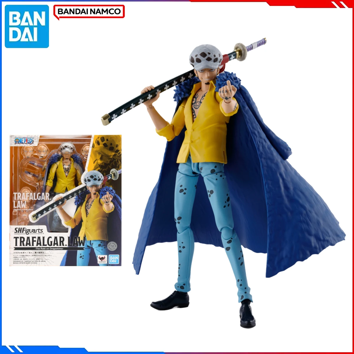 Подлинная Bandai, оригинальная фигурка ONE PIECE, наборы моделей SHF, аниме-фигурки Trafalgar D Water Law Joints, подвижная экшн-модель, игрушка в подарок 
Подлинная Bandai, оригинальная фигурка ONE PIECE, наборы моделей SHF, аниме-фигурки Trafalgar D Water Law Joints, подвижная экшн-модель, игрушка в подарок