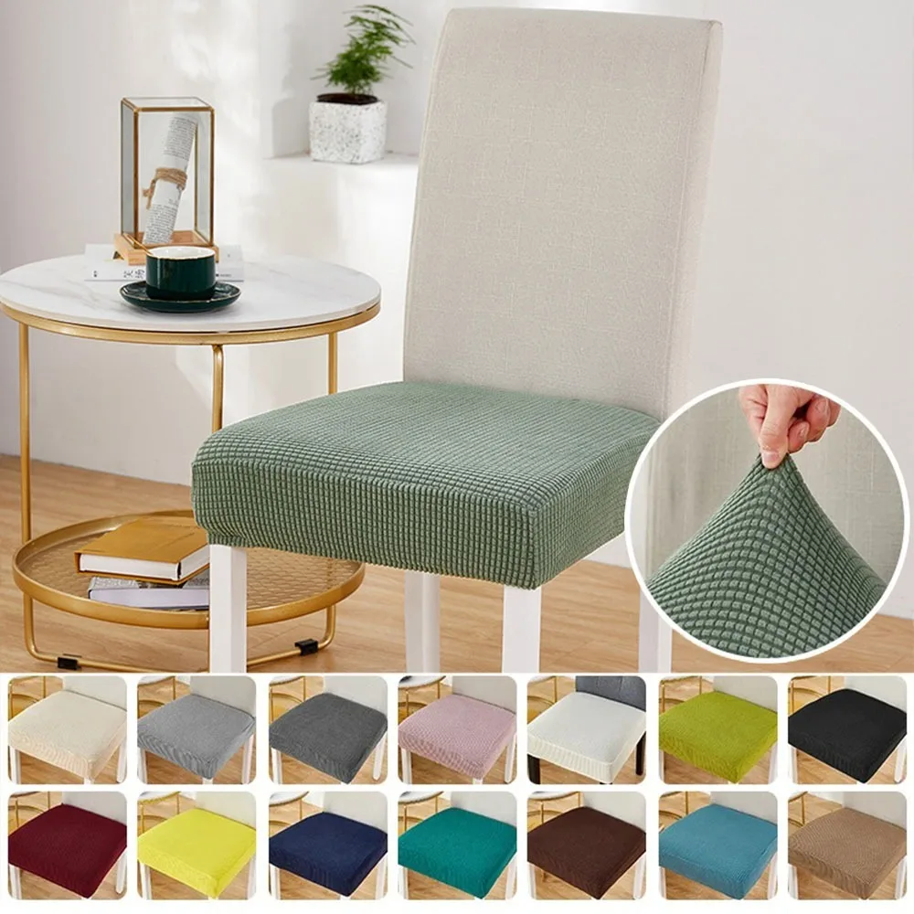 Stretch Elastic Jacquard Dining Room Chair Seat Covers Dust-proof Easy To Install Remove Furniture Protector Cushion Slipcover
Stretch Elastic Jacquard Dining Room Chair Seat Covers Dust-proof Easy To Install Remove Furniture Protector Cushion Slipcover