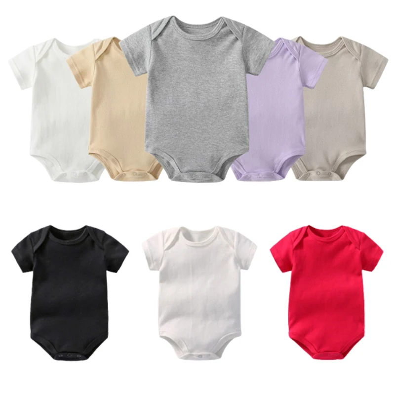 Baby Clothes Boy/Girl Baby Bodysuit Summer Clothes Solid Color Romper Soft 100%Cotton Jumpsuits For Newborns 0-24Months Clothing
Baby Clothes Boy/Girl Baby Bodysuit Summer Clothes Solid Color Romper Soft 100%Cotton Jumpsuits For Newborns 0-24Months Clothing