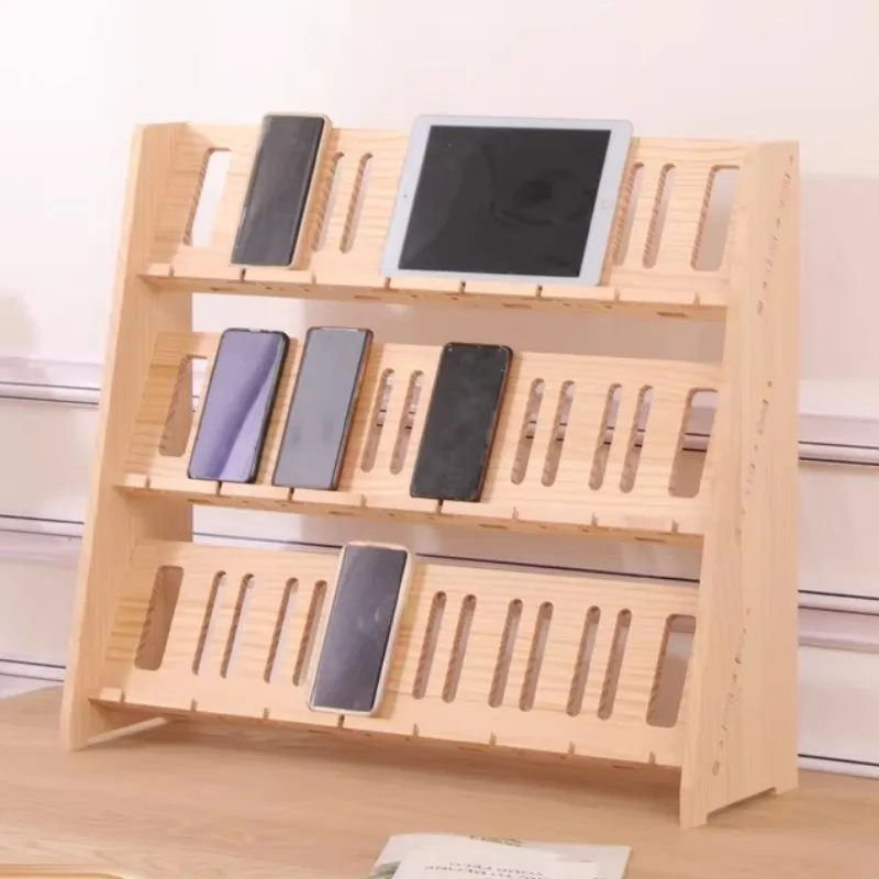 Solid Wood Phone Holder Multi-Row Charging Station Accessories Live Streaming Studio Equipment Rack Mobile Phone Storage Rack
Solid Wood Phone Holder Multi-Row Charging Station Accessories Live Streaming Studio Equipment Rack Mobile Phone Storage Rack