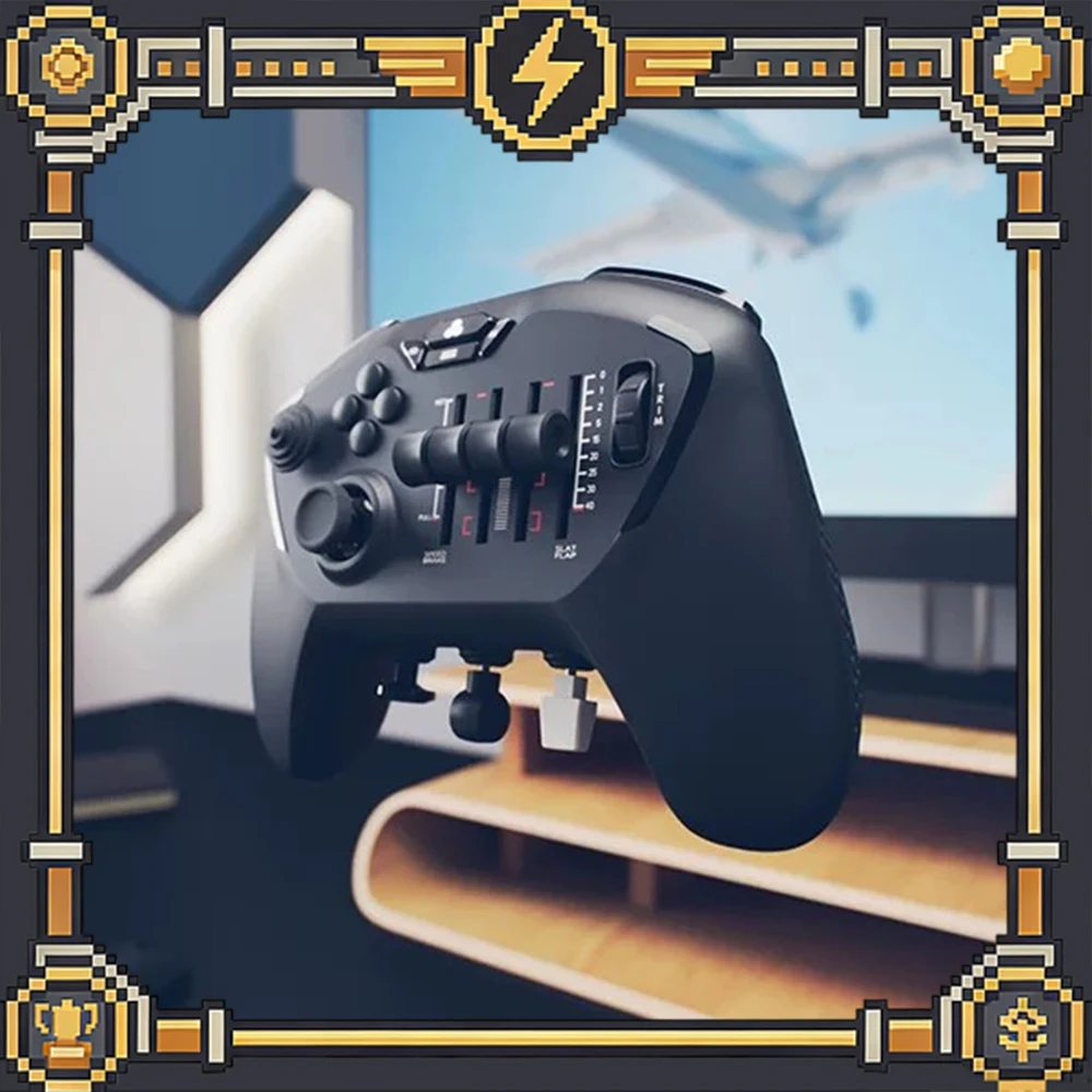 HONEYCOMB ECHO Handle Flight Simulation Four-axis Slider 2.4g Receiver Wireless Game Handle Trim Trim Wheel Hall Effect Rocker
HONEYCOMB ECHO Handle Flight Simulation Four-axis Slider 2.4g Receiver Wireless Game Handle Trim Trim Wheel Hall Effect Rocker