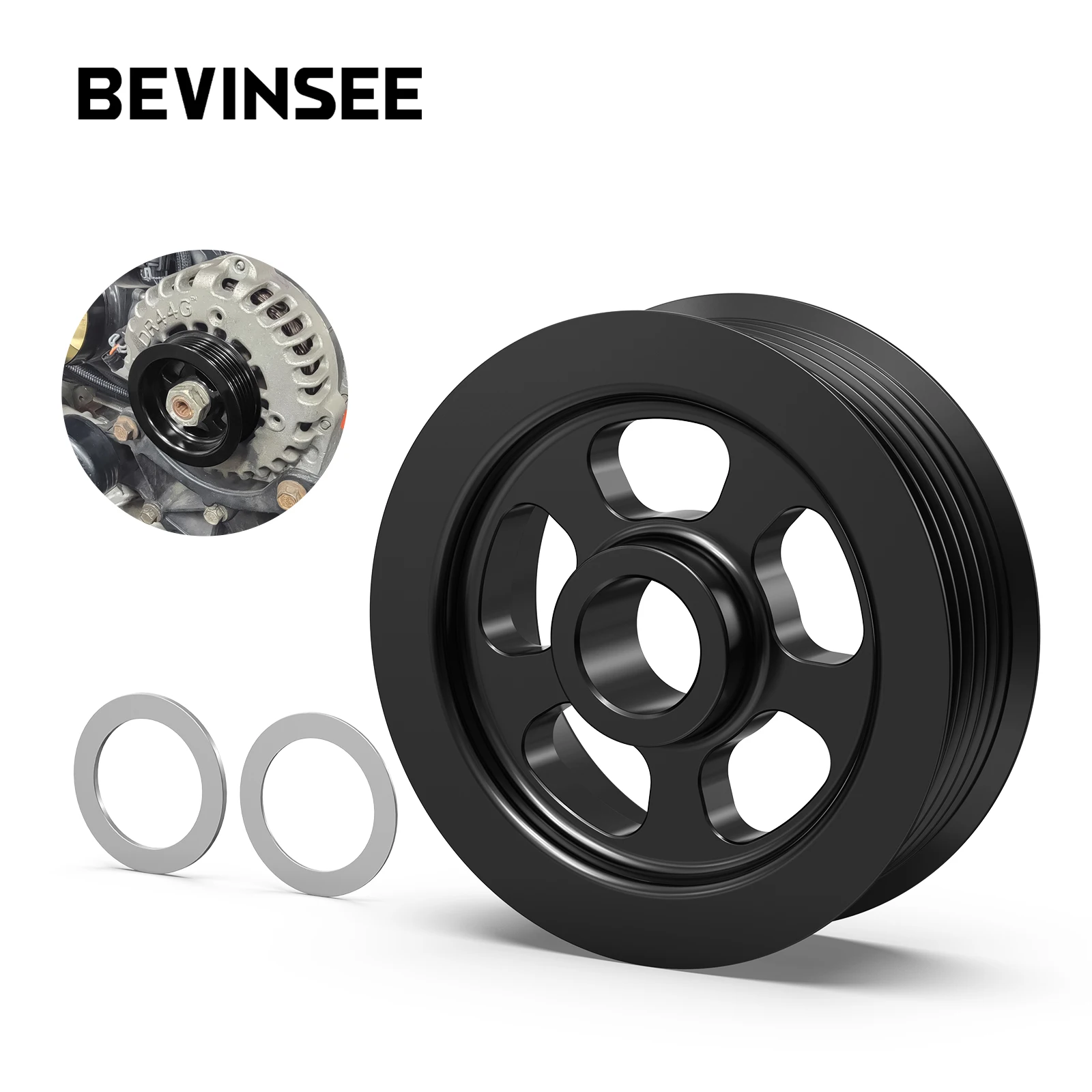 For LS 3" OD Billet Aluminum Overdrive 6 Rib Alternator Pulley for LS1 LS2 LS3 LS6 for Chevy Silverado 1500 2500 Suburban Tahoe
For LS 3" OD Billet Aluminum Overdrive 6 Rib Alternator Pulley for LS1 LS2 LS3 LS6 for Chevy Silverado 1500 2500 Suburban Tahoe