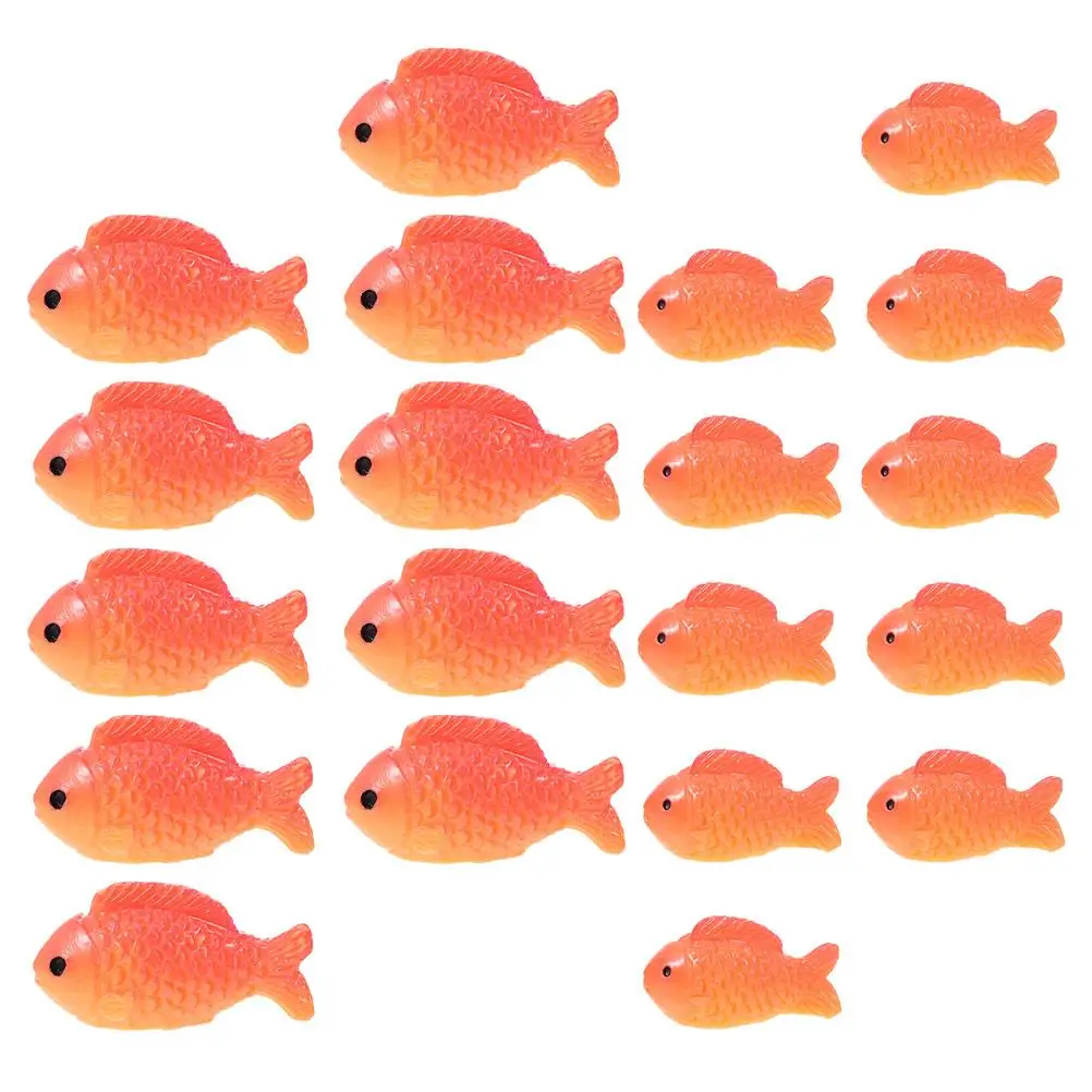 20 Pcs Mini Simulated Fish Resin Artificial Red Fake Fish for Aquarium Tank Landscaping Ornaments Micro Gardening Statue
20 Pcs Mini Simulated Fish Resin Artificial Red Fake Fish for Aquarium Tank Landscaping Ornaments Micro Gardening Statue