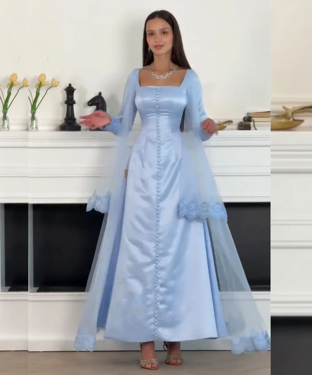 Customized Matching Charmeuse Pleat Button A-line Square Neck Long Evening Dresses Bespoke Occasion Chinese Style
Customized Matching Charmeuse Pleat Button A-line Square Neck Long Evening Dresses Bespoke Occasion Chinese Style