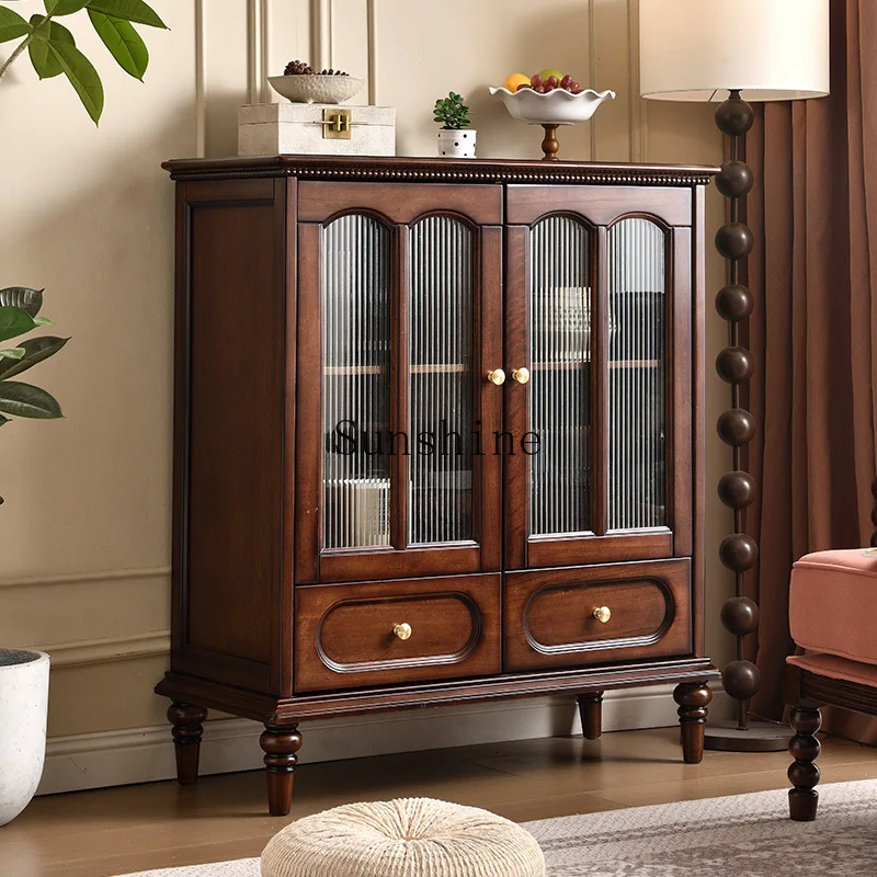 Medieval style dining side cabinet All solid wood storage against the wall Retro kitchen Restaurant tea
Medieval style dining side cabinet All solid wood storage against the wall Retro kitchen Restaurant tea