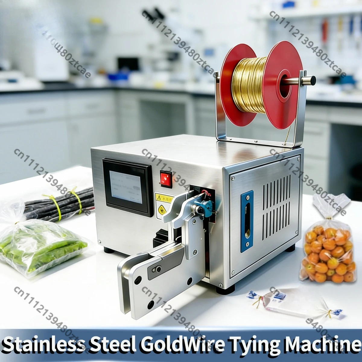 Automatic Golden Wire Tying Machine Stainless Steel Touch Screen Cable Wire Binding Machine for Candy Bread Fruit Bags
Automatic Golden Wire Tying Machine Stainless Steel Touch Screen Cable Wire Binding Machine for Candy Bread Fruit Bags