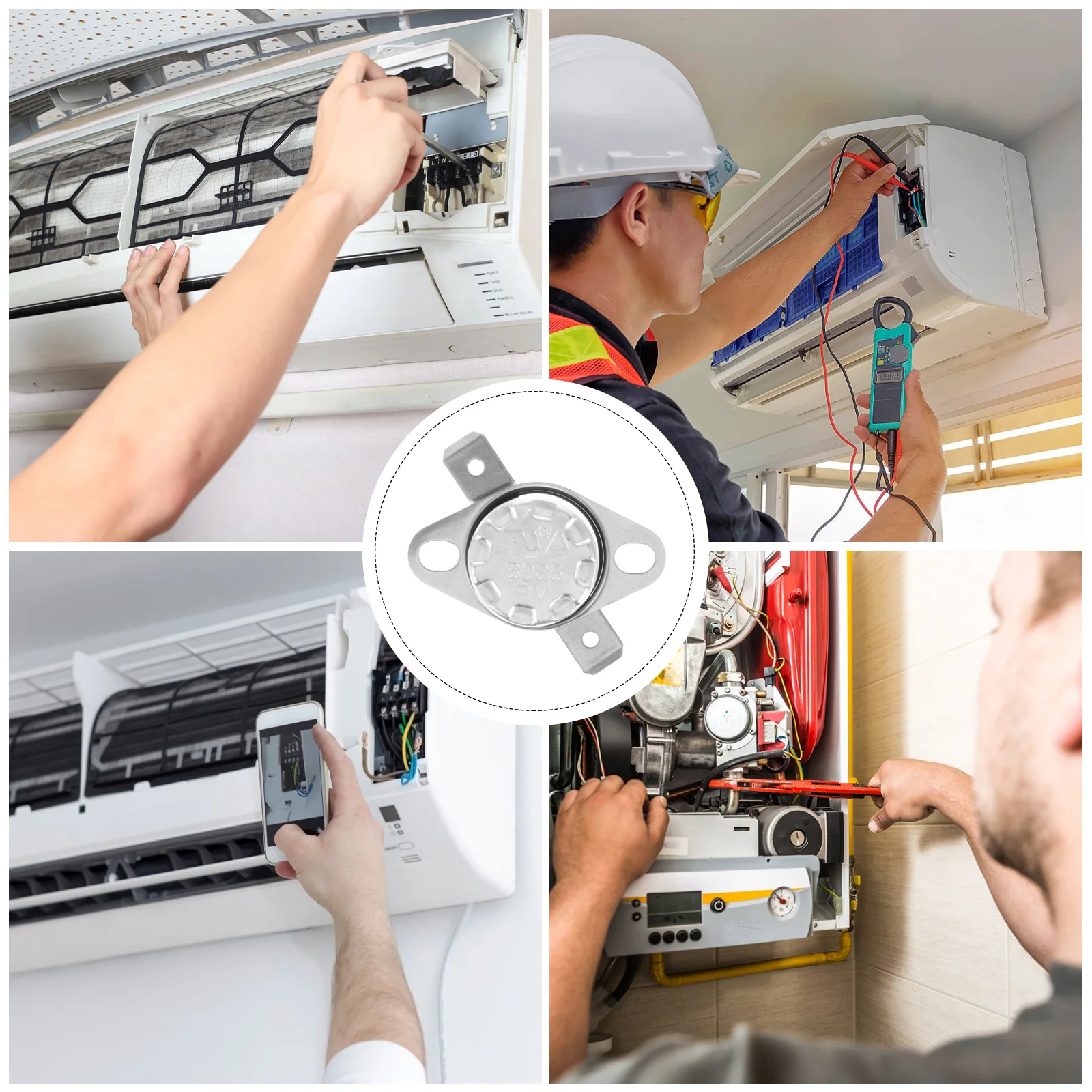 Ceramics Temperature Control Switch Thermal Heat Sensitive KSD301 Snap Action Thermostat for Oven Appliances Small Size High
Ceramics Temperature Control Switch Thermal Heat Sensitive KSD301 Snap Action Thermostat for Oven Appliances Small Size High