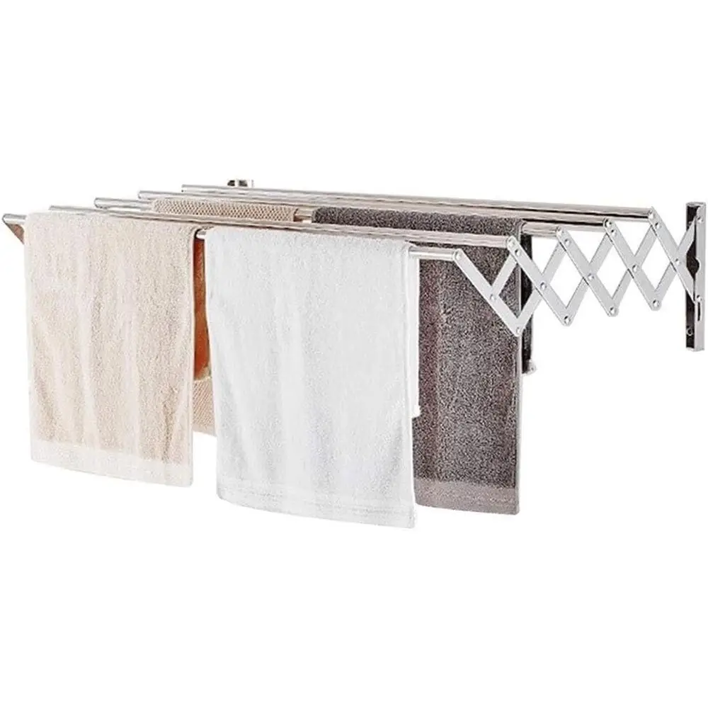Adjustable Outdoor/Indoor Clothes Drying Rack, Extendable Towel Rail with Hooks, 60cm for Laundry and Storage
Adjustable Outdoor/Indoor Clothes Drying Rack, Extendable Towel Rail with Hooks, 60cm for Laundry and Storage