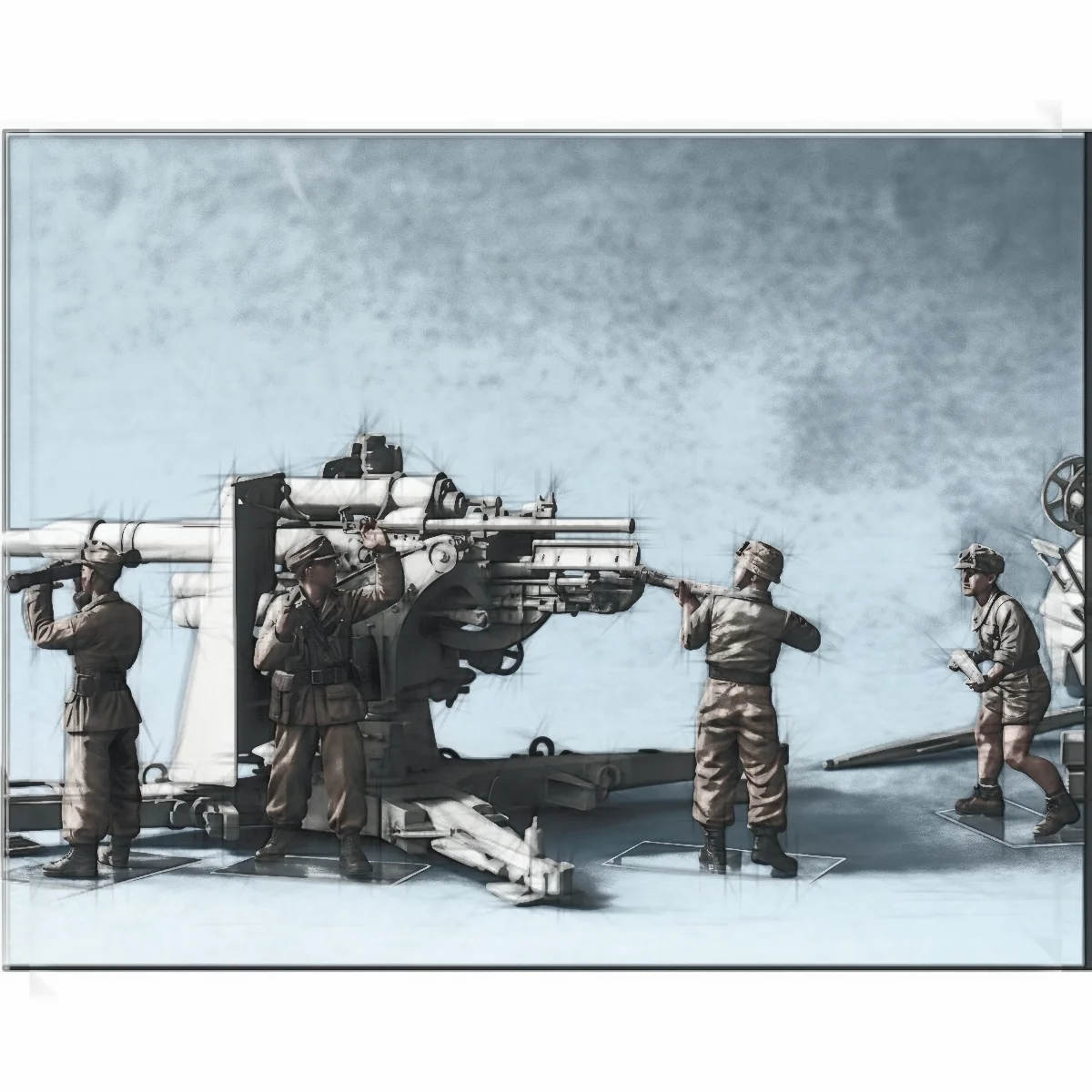 1/35 resin soldier model GK - German African Legion Artillery Unit (4 people) - unassembled and unpainted DIY kit - 1602R
1/35 resin soldier model GK - German African Legion Artillery Unit (4 people) - unassembled and unpainted DIY kit - 1602R