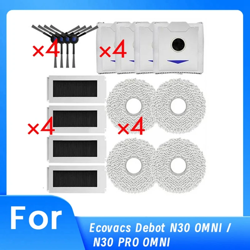 A26T-16 Pcs For Ecovacs Debot N30 OMNI / N30 PRO OMNI Vacuum Cleaner Replacement Brush Dust Bag Cloth Cover Kit
A26T-16 Pcs For Ecovacs Debot N30 OMNI / N30 PRO OMNI Vacuum Cleaner Replacement Brush Dust Bag Cloth Cover Kit