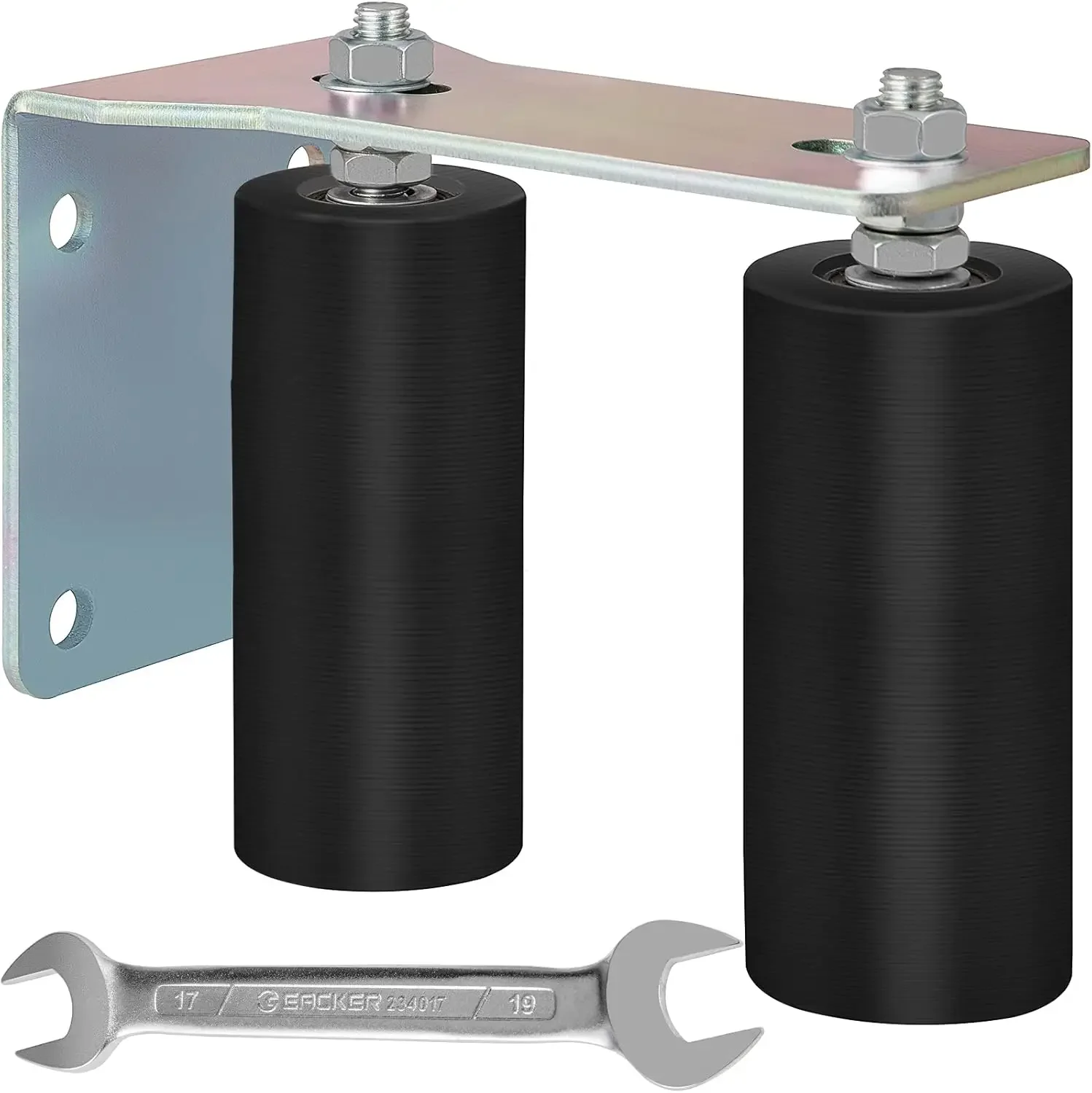 Gate Roller Guide 6" Sliding Gate Black Nylon Roller Coloring Zinc Painted Sliding Gate Guide With L-Shape Bracket and Adjustabl
Gate Roller Guide 6" Sliding Gate Black Nylon Roller Coloring Zinc Painted Sliding Gate Guide With L-Shape Bracket and Adjustabl