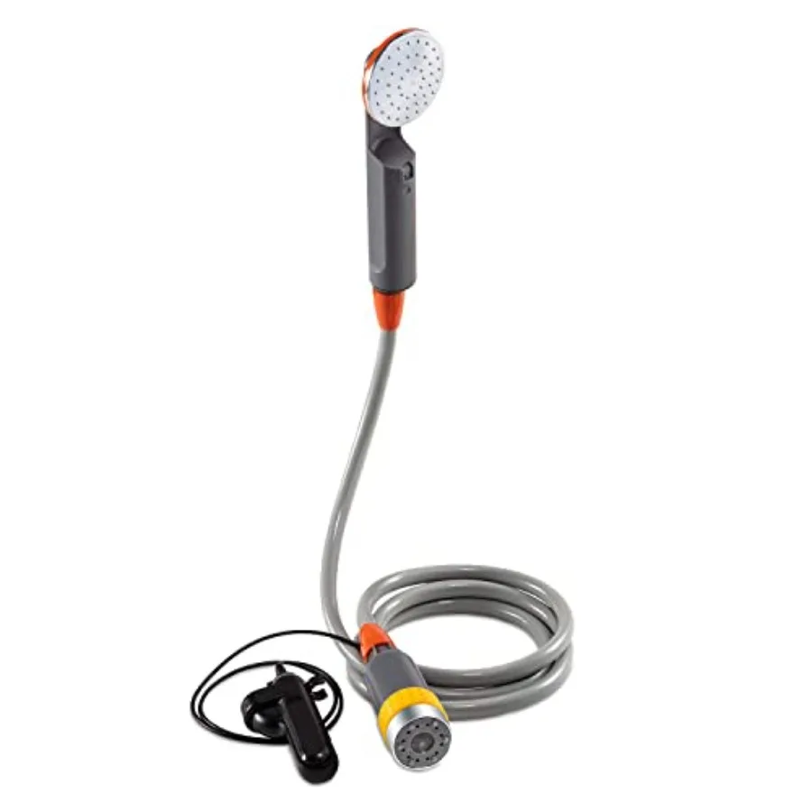 Portable Camping Shower Compact Handheld and Hands-Free Rechargeable Outdoor Shower Head and Cleaning System w/ 3.7V Pump 6-Ft
Portable Camping Shower Compact Handheld and Hands-Free Rechargeable Outdoor Shower Head and Cleaning System w/ 3.7V Pump 6-Ft
