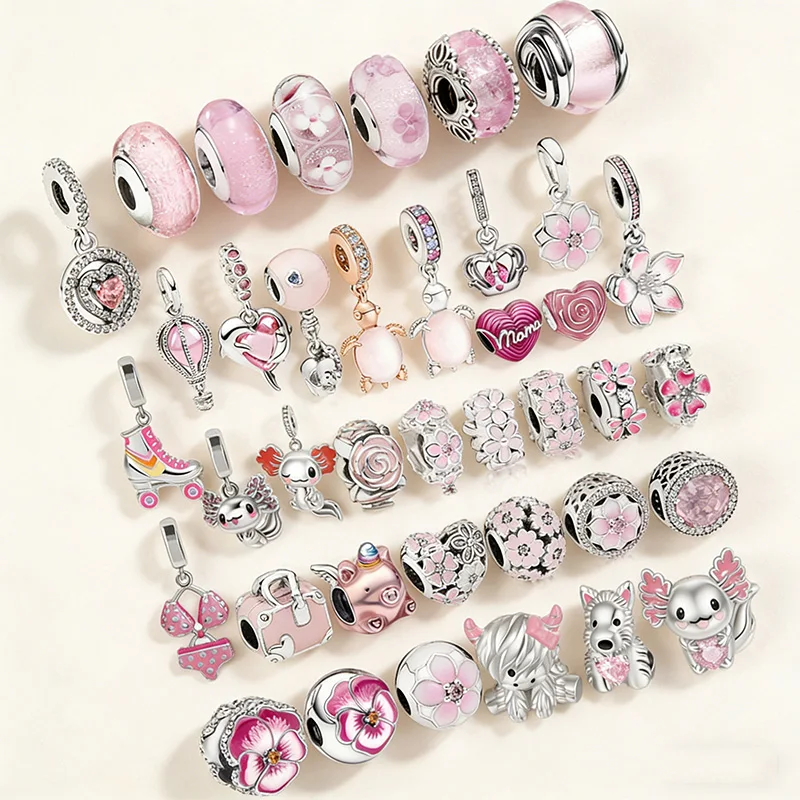 New Pink Cherry Blossom Turtle Clip Charm Bead fit European Original Silver Bracelet DIY Jewelry Gift Accessories for Women
New Pink Cherry Blossom Turtle Clip Charm Bead fit European Original Silver Bracelet DIY Jewelry Gift Accessories for Women
