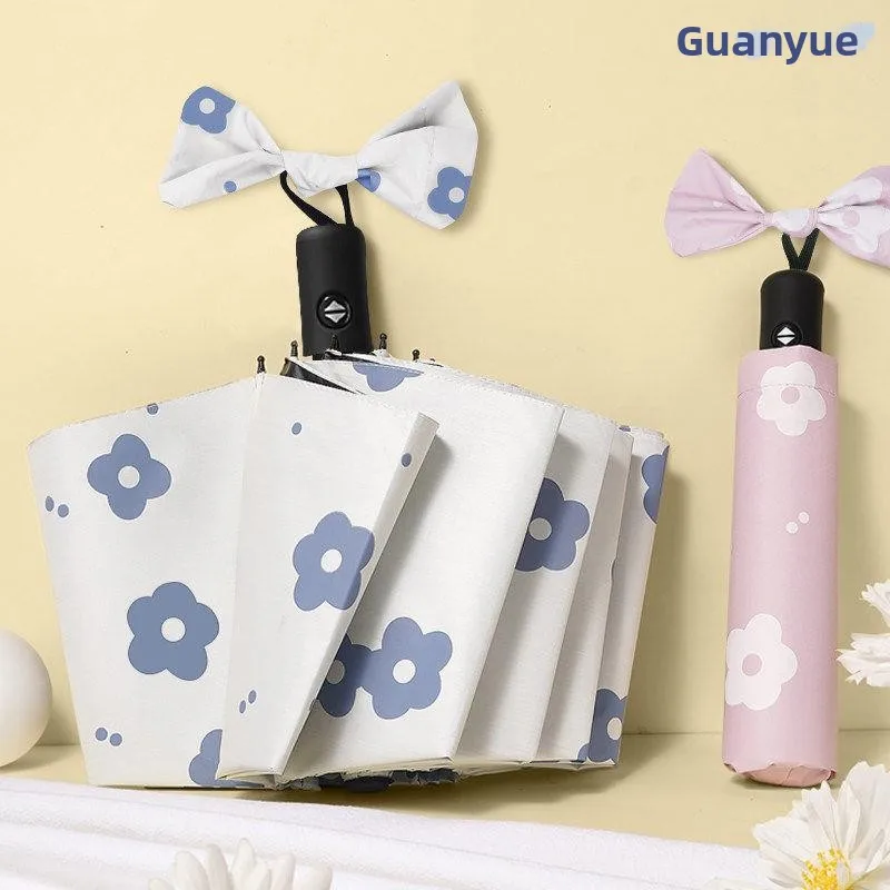Women's Floral Automatic Umbrella Sunshade UV Protection Rain And Sun Dual Purpose Iron Shaft Three Fold Summer Umbrella
Women's Floral Automatic Umbrella Sunshade UV Protection Rain And Sun Dual Purpose Iron Shaft Three Fold Summer Umbrella