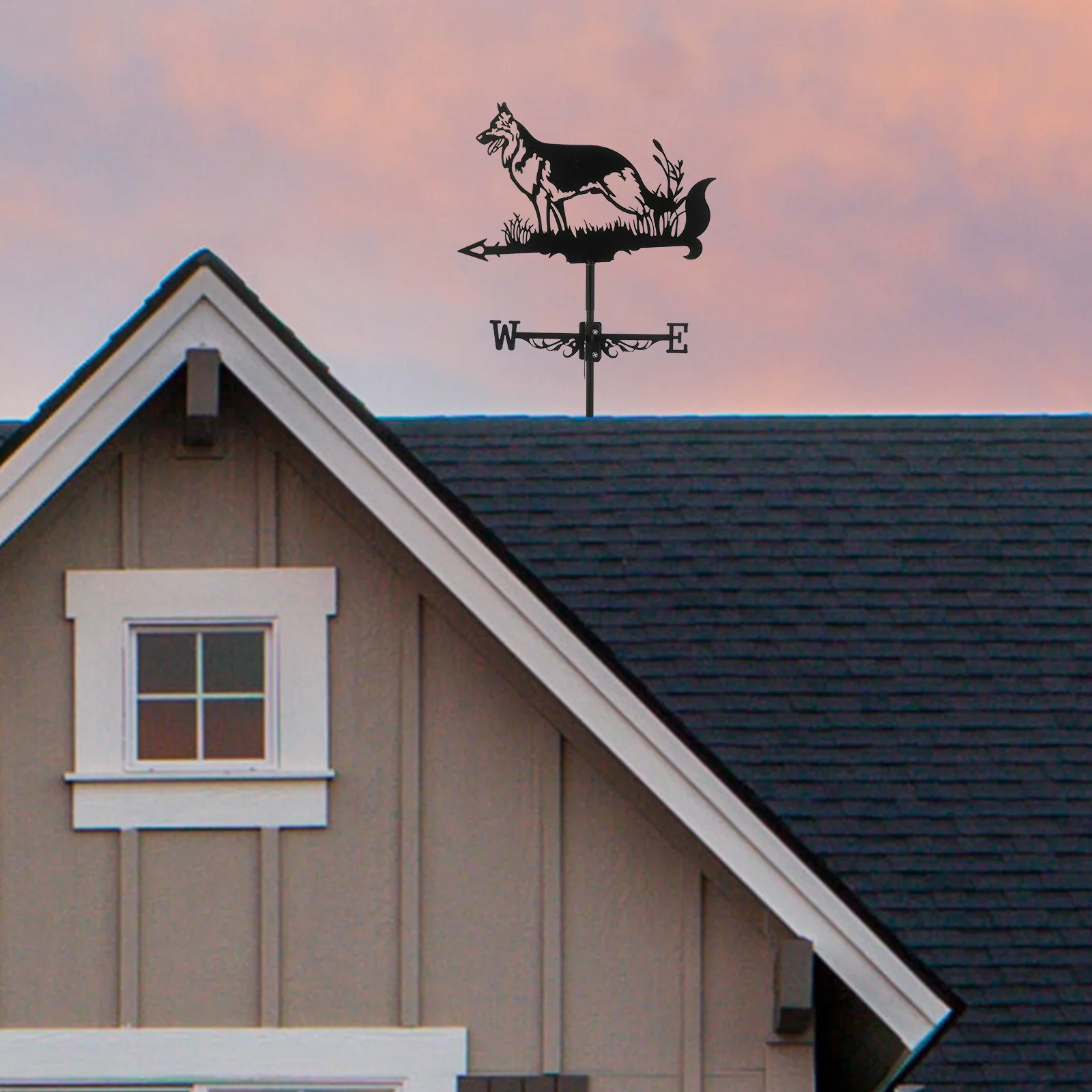 Vintage Style Iron Weather Vane Dog Fine Craftsmanship Garden Wind Direction Indicator Pavilion Decor
Vintage Style Iron Weather Vane Dog Fine Craftsmanship Garden Wind Direction Indicator Pavilion Decor