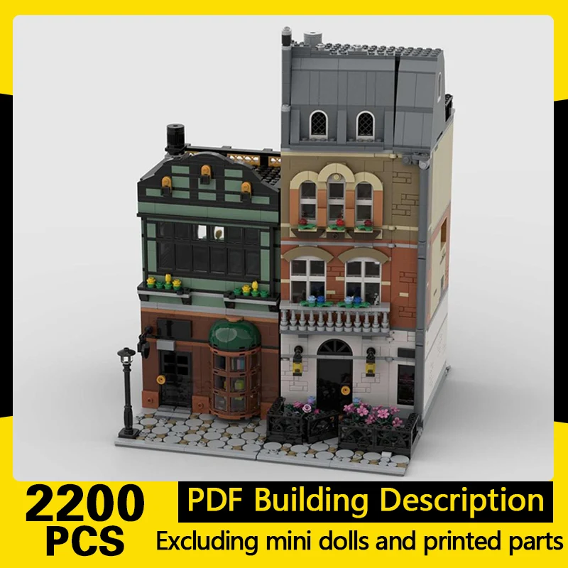 City Street View Model MOC Building Bricks Modern Townhouse Modular Technology Gifts Holiday Assemble Children Toys Suit
City Street View Model MOC Building Bricks Modern Townhouse Modular Technology Gifts Holiday Assemble Children Toys Suit