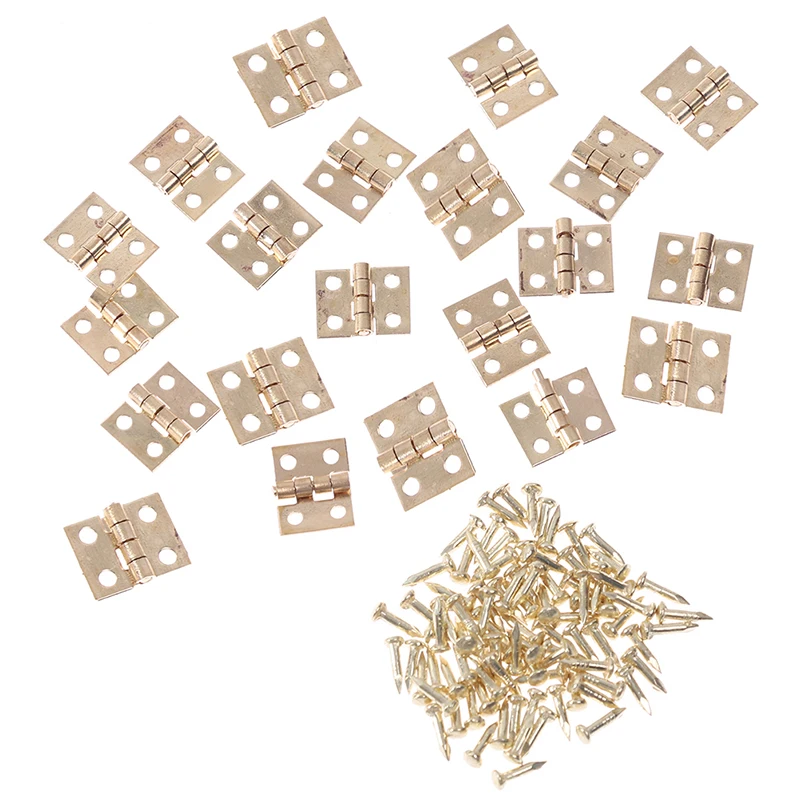20pcs Cabinet Door Hinges Brass Plated Mini Hinge Small Decorative Jewelry
20pcs Cabinet Door Hinges Brass Plated Mini Hinge Small Decorative Jewelry