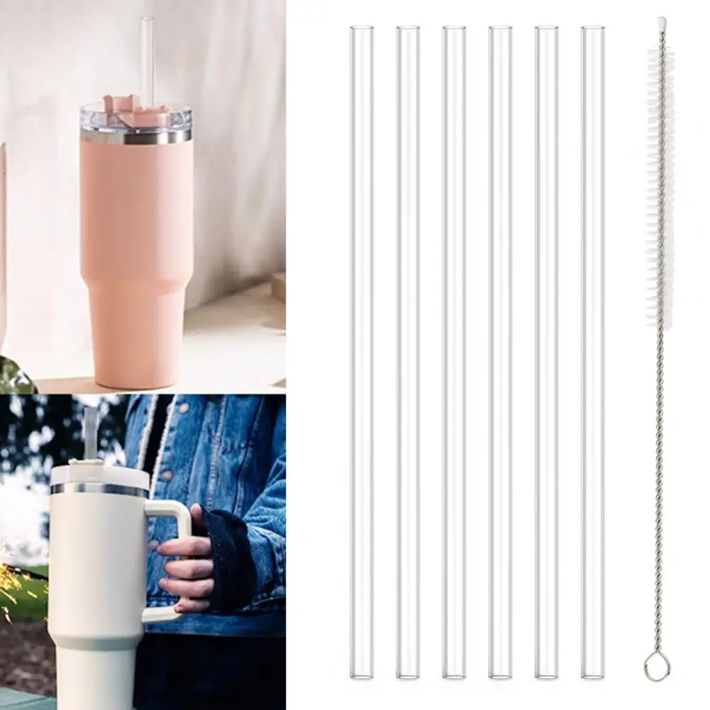 1 Set Replacement Drinking Straw with Cleaning Brush Reusable Transparent Plastic 20/30/40 OZ Adventure Travel Tumbler Straw Cup
1 Set Replacement Drinking Straw with Cleaning Brush Reusable Transparent Plastic 20/30/40 OZ Adventure Travel Tumbler Straw Cup