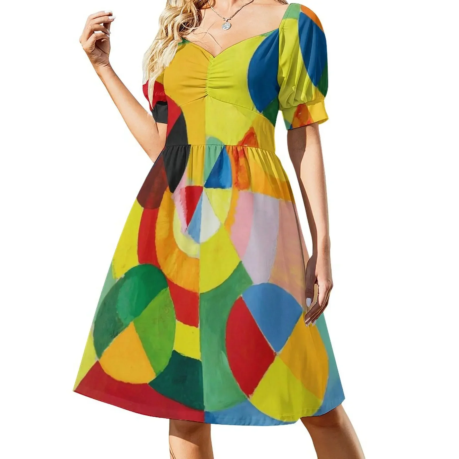 Robert Delaunay Rythme, Joie de Vivre Short-Sleeved Dress Evening dresses Woman clothing Dress
Robert Delaunay Rythme, Joie de Vivre Short-Sleeved Dress Evening dresses Woman clothing Dress
