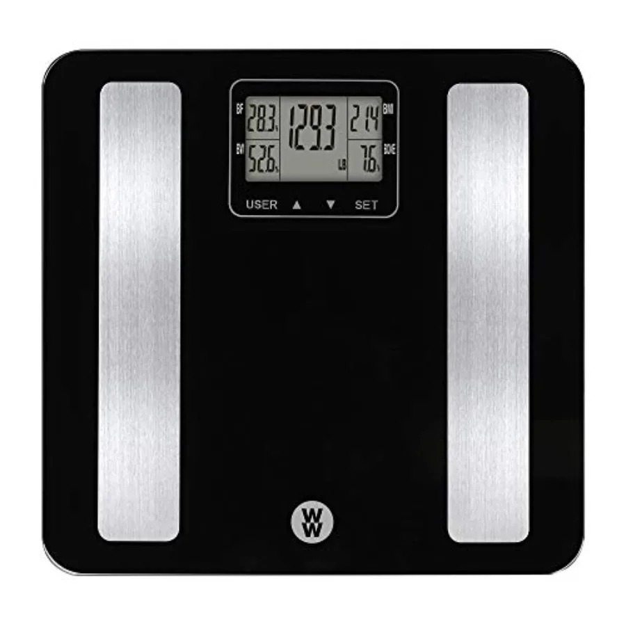 Weight Watchers Scales by BathroomScale for Body WeightGlass Digital Scale with Body Analysis Measures Body Fat Body Water BMI
Weight Watchers Scales by BathroomScale for Body WeightGlass Digital Scale with Body Analysis Measures Body Fat Body Water BMI