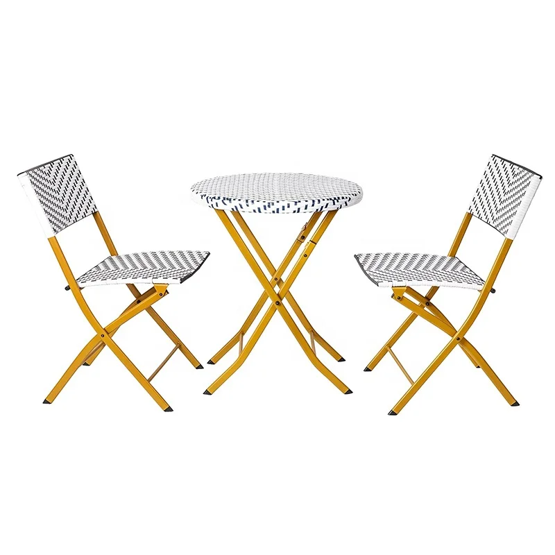 Modern Style Folding Table Set Fashionable Plastic Rattan Woven For Outdoor For Patio Hotels Resorts Coffee Shops
Modern Style Folding Table Set Fashionable Plastic Rattan Woven For Outdoor For Patio Hotels Resorts Coffee Shops
