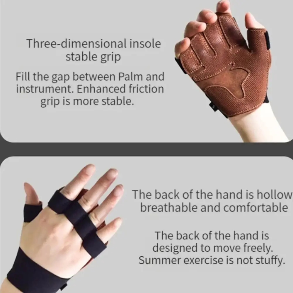 1 Pair Cowhide Weight Lifting Gloves Four-finger Breathable Ventilated Gym Wristband Deadlift Pull-up Fitness Workout Gloves
1 Pair Cowhide Weight Lifting Gloves Four-finger Breathable Ventilated Gym Wristband Deadlift Pull-up Fitness Workout Gloves