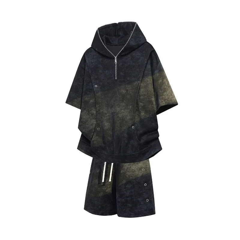 KIDWHXR Summer Men Set American Drawing Printed Male Sport 2-piece Outfit Man Hooded Short Sleeve Sweatshirt Straight Shortrs
KIDWHXR Summer Men Set American Drawing Printed Male Sport 2-piece Outfit Man Hooded Short Sleeve Sweatshirt Straight Shortrs