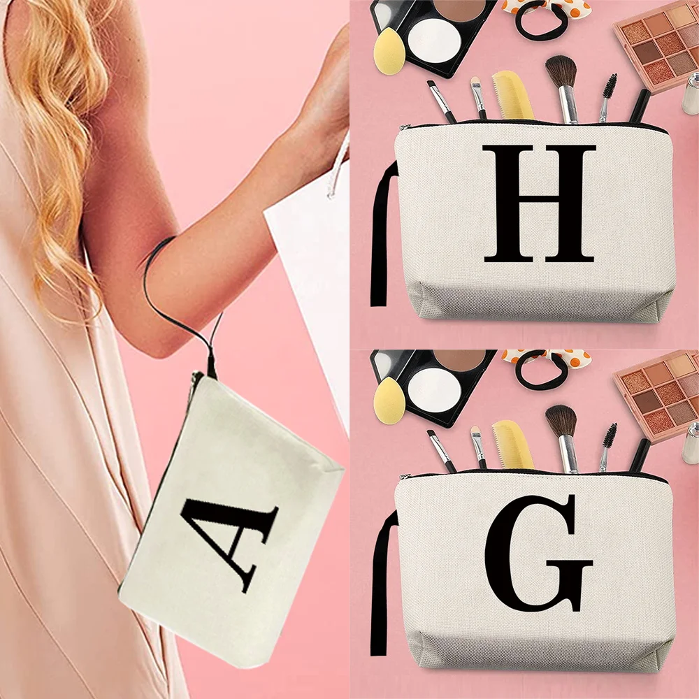 Women's Cosmetic Bridesmaid Makeup Bag 26 Letters Printing Series Wallet Travel Clutch Pouch Portable Organizer Coin Purse
Women's Cosmetic Bridesmaid Makeup Bag 26 Letters Printing Series Wallet Travel Clutch Pouch Portable Organizer Coin Purse