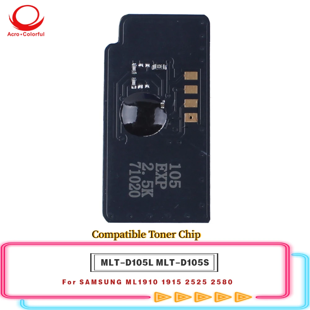Совместимый чип тонера MLT-D105L MLT-D105S применяется к SAMSUNG ML1910 1915 2525 2580, чип картриджа для лазерного принтера 2,5 К 1,5 К
Совместимый чип тонера MLT-D105L MLT-D105S применяется к SAMSUNG ML1910 1915 2525 2580, чип картриджа для лазерного принтера 2,5 К 1,5 К